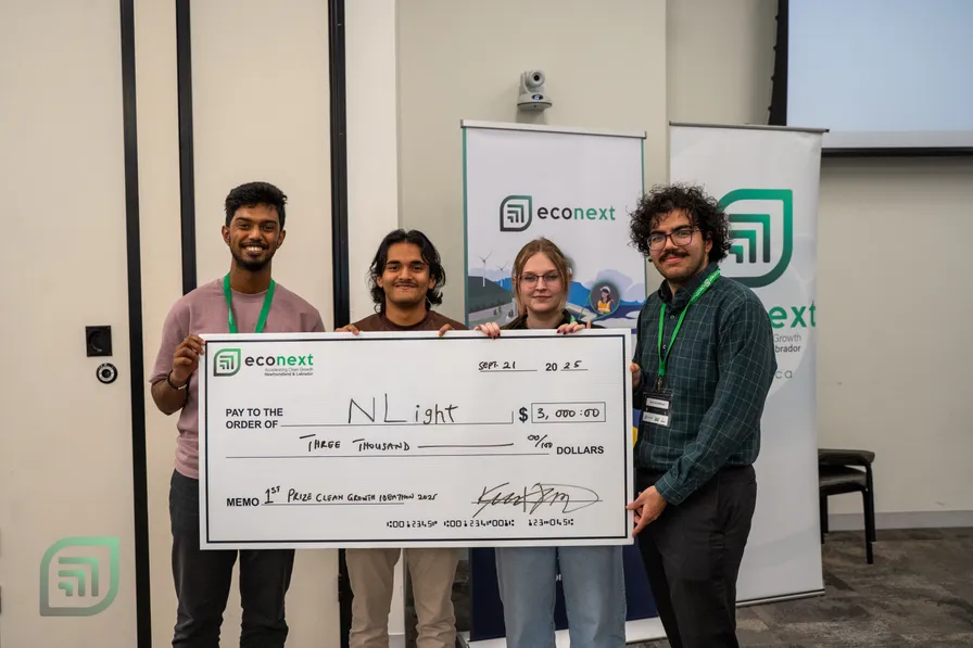 NLight placing first in EcoNext Ideathon 2025