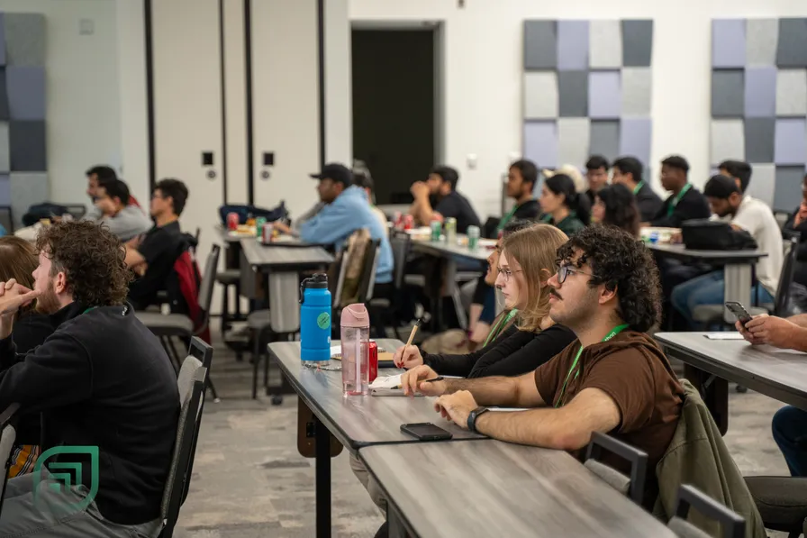 NLight team working on their idea at EcoNext Ideathon 2025