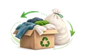 Textile Waste Illustration