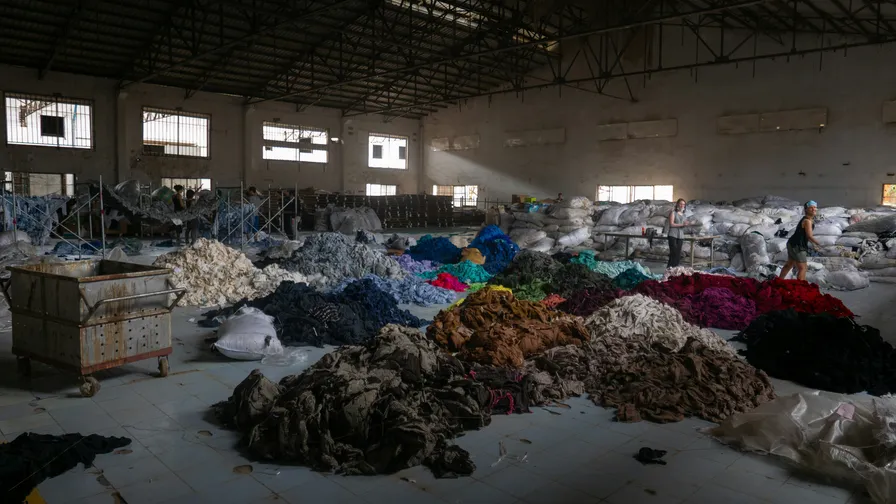 Bales of waste